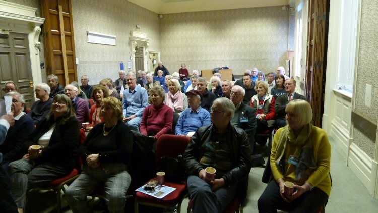 The audience as the presentation draws to a close